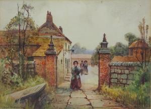 HARRISON Arthur 1903-1922,Village Street with Figures,David Duggleby Limited GB 2017-01-14