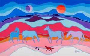 HARRISON Edward Ted 1926-2015,The Fox and Horses,1989,Heffel CA 2017-01-26