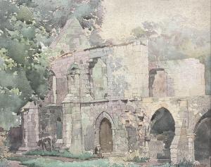 HARRISON George 1882-1936,Taking a Break at the Abbey Ruins,David Duggleby Limited GB 2022-08-13