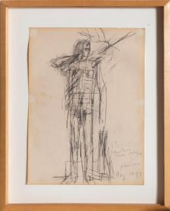 HARRISON James 1925-1990,TREE MAN,1957,Ro Gallery US 2023-05-18