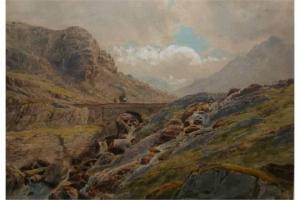 HARRISON John B,Mountain River Landscape,1871,Keys GB 2015-07-03