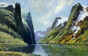 HARRISON john scott,Geiranger Fjord, Near Marok, Norway,1935,Rowley Fine Art Auctioneers 2015-06-03