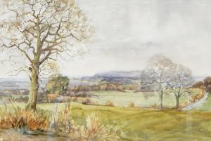 HARRISON Margaret 1940,View across the valley Windrush,The Cotswold Auction Company GB 2019-08-06