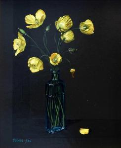 HARRISON Tobias 1950,Welsh poppies in a glass vase,Tennant's GB 2024-01-26