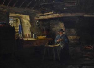HARRISON,Welsh woman seated in cottage,1865,Clevedon Salerooms GB 2021-09-02