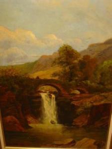 HARRYMANN H,Figure on a Bridge over a Waterfall,Hartleys Auctioneers and Valuers GB 2008-12-03