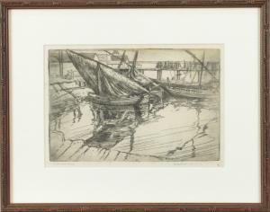HARSHE Robert Bartholow 1879-1938,Fisherman's Wharf,Clars Auction Gallery US 2020-10-10