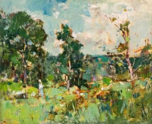 Harsia Teodor 1914-1987,Spring Landscape,1914,Artmark RO 2024-03-20