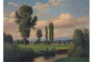 HARSING Wilhelm 1861-1923,Oberbayerische Landschaft,Schmidt Kunstauktionen Dresden DE 2015-03-14