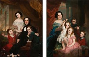 HART Conway Weston 1820-1880,PAIR OF PORTRAITS OF SAMUEL AND ROSETTA M,c.1855,Deutscher and Hackett 2016-05-04