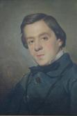 HART James Turpin 1835-1899,Portrait de Jeune homme en bleu,Dogny Auction CH 2010-06-29