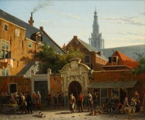 HART Solomon Alexander,View in Amsterdam, taken from the Anthoniebreestra,1860,Venduehuis 2023-11-15