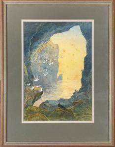 HART Tracey Dyke 1871,Looking Out Through A Cornish Cave,David Lay GB 2023-07-30
