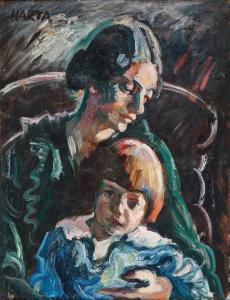 HARTA Felix Albrecht 1884-1967,Mutter und Kind,1918,Palais Dorotheum AT 2023-09-20