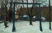 HARTA Felix Albrecht 1884-1967,Yard in winter,im Kinsky Auktionshaus AT 2015-11-24