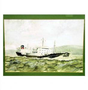HARTE M,ship in choppy,Jim Railton GB 2009-04-11