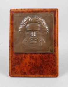 HARTIG Arnold 1878-1972,Plakette Beethoven,Mehlis DE 2018-02-22