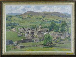 HARTLEY M,A VIEW OF ASKRIGG IN THE YORKSHIRE DALES,1888,Anderson & Garland GB 2009-08-27
