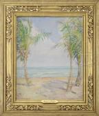 HARTLEY Rachel V 1885-1955,UNDER THE PALMS/A TROPICAL BEACH SCENE,James D. Julia US 2013-01-30