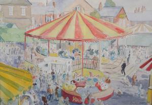 HARTLEY Ralph 1926-1988,Fairground rides and figures,Morphets GB 2022-12-03