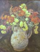 HARTMANN George T 1911-1989,Floral Still Life in an Earthenware Jug,Skinner US 2008-07-16