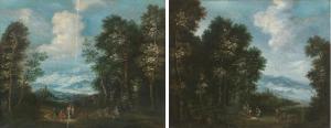 HARTMANN Johann Jakob 1658-1736,A wooded landscape (2 works),Palais Dorotheum AT 2022-11-10