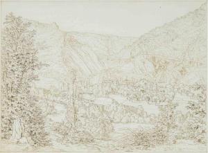 HARTMANN Johann Joseph 1753-1830,Landschaft bei La Reuchenette(?),Schuler CH 2018-12-12