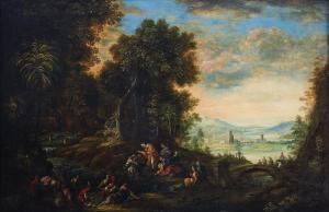 HARTMANN Johannes Jacob 1680-1728,Křest Krista,Art Consulting CZ 2019-10-19