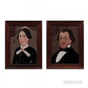 HARTWELL George H 1815-1901,Portraits of a Man and Wife,Skinner US 2018-11-04