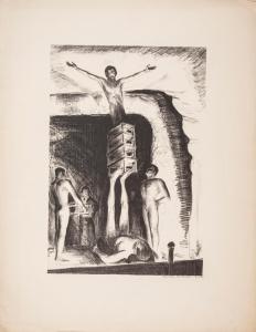 HARTWELL George Kenneth 1891-1949,Burlesque Show; Acrobats,1932,Neal Auction Company US 2023-07-20