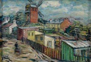 HARTWIG 1800-1900,Montmartre, le Moulin rouge,Ferri FR 2012-06-29