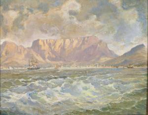 HARTWIG Walter 1874-1942,Blick auf Kapstadt und den Tafelberg,Zeller DE 2010-07-01