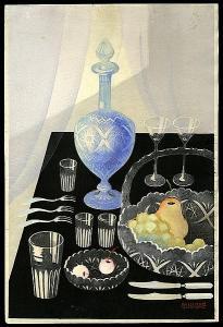 HARUYOSHI Nagae 1893-1960,Still Life at Table,Floating World Gallery Ltd. US 2014-05-03