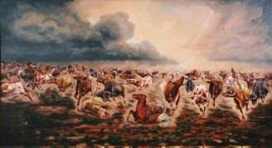 HARVEY Caylor 1876-1932,Stampede,1901,Scottsdale Art Auction US 2010-04-10