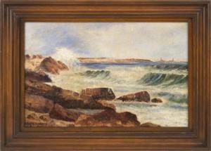 HARVEY Edward A 1862-1917,Rocky coast,Eldred's US 2017-02-17