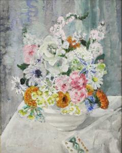 HARVEY Gertrude 1879-1966,A still life of a vase of summer flowers,Sworders GB 2020-10-20