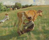 HARVEY Harold C 1874-1941,Summer Milking,1916,Christie's GB 2017-11-23