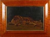 HARVEY J.S,Recumbent tiger,1897,Bonhams GB 2011-02-02