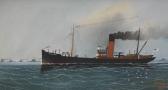 HARWOOD A,Dampfer"William. 
Willmot" im Geleit vonKriegsschiffen,Ketterer DE 2010-11-22