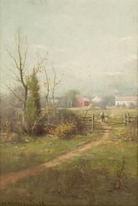 HASBROUCK Du Bois Fenelon 1860-1934,Landscape,1889,Cottone US 2022-05-05