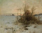 HASBROUCK Du Bois Fenelon 1860-1934,Winter Landscape,1889,Shannon's US 2016-01-14