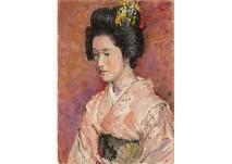 HASEGAWA Noboru,Woman of Japanese coiffure,1972,Mainichi Auction JP 2019-08-03