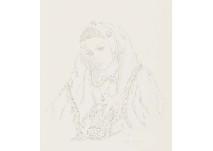 HASEGAWA Soichi 1929-2013,Esquisse pour Communiante,Mainichi Auction JP 2018-04-21