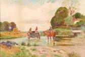 HASELGRAVE Albert 1890-1920,CROSSING THE FORD,Sloans & Kenyon US 2005-09-18