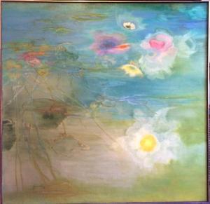 HASENFLUG Florence 1914-2010,ABSTRACT WATERLILIES,1975,Ro Gallery US 2023-08-31