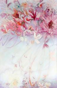 HASENFLUG Florence 1914-2010,PINK FLOWER BLOSSOMS,1970,Ro Gallery US 2023-08-31