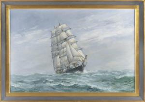 HASENFUS Richard 1932-2019,Full Sail, Mid Ocean,1993,Eldred's US 2021-11-04