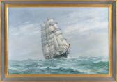 HASENFUS Richard 1932-2019,Full sail, mid-ocean,1993,Eldred's US 2023-03-01
