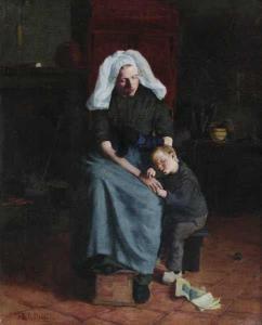 HASKELL Ida C 1861-1932,''Mother Love'',Shannon's US 2003-10-23