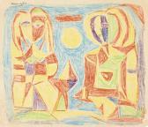 HASSAN AL SAID Shakir 1925-2004,TWO PEOPLE,1958,Sotheby's GB 2017-11-13